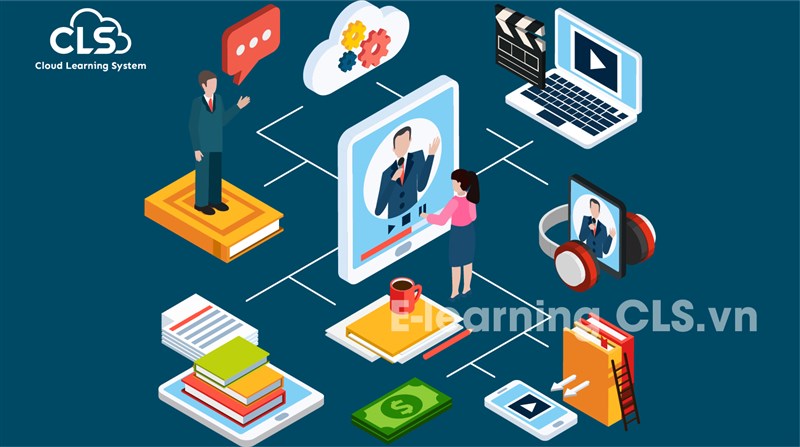 Một mô hình hệ thống e learning cơ bản bao gồm những gì?